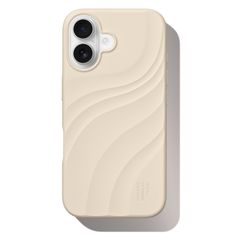 iDeal of Sweden Coque Soft Swirl Silicone MagSafe Apple iPhone 16 - Cloud Dancer