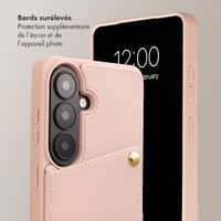 Selencia Coque de télephone Nova avec cordon et porte-cartes Samsung Galaxy S26 - Dusty Rose