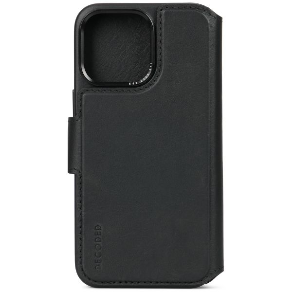 Decoded Portefeuille détachable 2 en 1 en cuir Apple iPhone 15 Pro Max - Noir