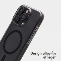 Accezz Coque arrière Lite avec MagSafe | Fluted | Apple iPhone 16 Pro - Noir