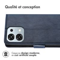 imoshion Étui de télephone portefeuille de luxe Oppo A6 Pro (5G) - Bleu foncé