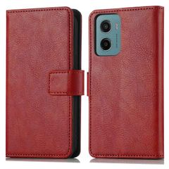 imoshion Étui de télephone portefeuille de luxe Motorola Moto G05 / E15 - Rouge