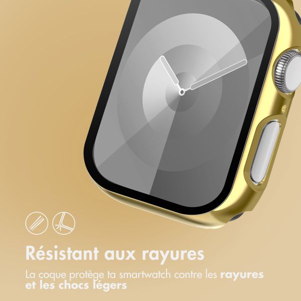 imoshion Coque rigide brillante à couverture complète Apple Watch 7 / 8 / 9 - 41 mm - Doré