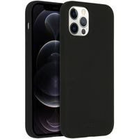 Accezz Coque Liquid Silicone avec MagSafe Apple iPhone 12 (Pro) - Noir