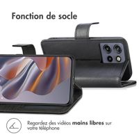 imoshion Étui de télephone portefeuille de luxe Motorola Thinkphone 25 / Edge 50 Neo / Edge 60 Neo - Noir