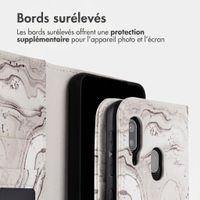 imoshion Étui de télephone portefeuille Design Samsung Galaxy A20e - Sandy Marble