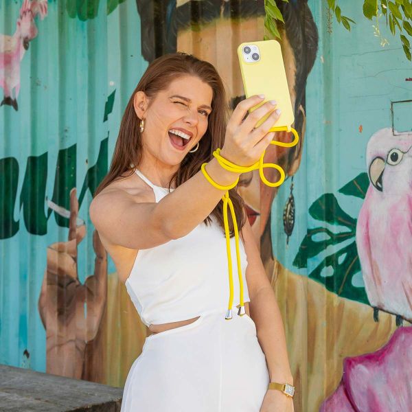 imoshion Coque en silicone avec cordon Apple iPhone X / Xs - Jaune
