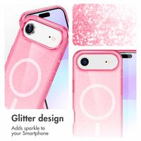 imoshion Coque Pailletée avec MagSafe Apple iPhone Air - Rose