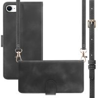 imoshion Etui de télephone portefeuille avec cordon Apple iPhone SE (2022 / 2020) / 8 / 7 - Noir