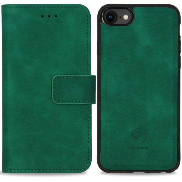 imoshion Etui de télephone luxe 2-en-1 amovible Apple iPhone SE (2020/2022) / 8 / 7 - Vert foncé