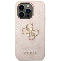 Guess Coque 4G Metal Logo Backcover Apple iPhone 14 Pro Max - Rose