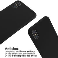 imoshion Coque en silicone avec cordon Apple iPhone X / Xs - Noir
