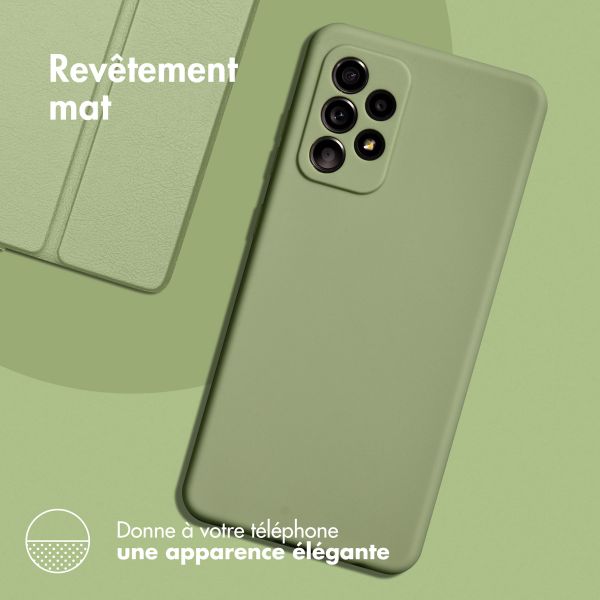 imoshion Coque Couleur Samsung Galaxy A34 (5G) - Olive Green