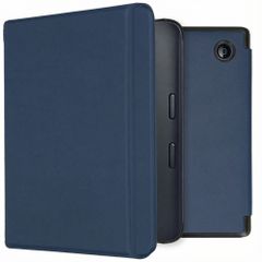 imoshion Étui de liseuse portefeuille Slim Hard Kobo Libra 2 / Tolino Vision 6 - Bleu foncé