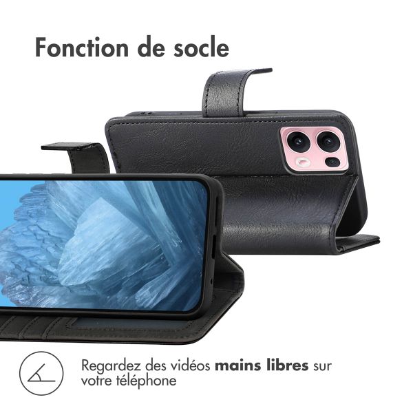 imoshion Étui de télephone portefeuille de luxe Oppo Reno 13 Pro - Noir