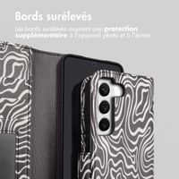 imoshion Étui de télephone portefeuille Design Samsung Galaxy S22 - Black And White