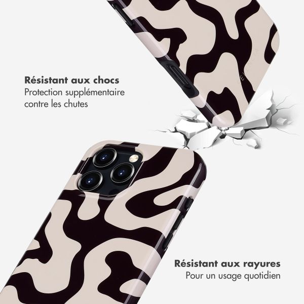 Selencia Coque arrière Vivid avec MagSafe Apple iPhone 16 Pro Max - Art Wave Black