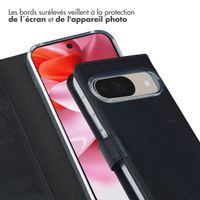 Selencia Étui portefeuille en cuir véritable Google Pixel 10 / 10 Pro - Noir