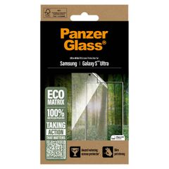 PanzerGlass Protection d'écran Matrix Recycled Ultra-Wide Fit Anti-bactérienne avec applicateur Samsung Galaxy S25 Ultra