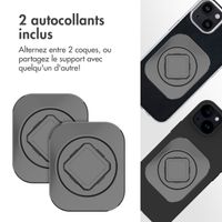 Accezz Support de téléphone EasyLock pour vélo avec coque Apple iPhone 15 - Rotation à 360° - Noir