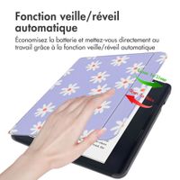 imoshion Design Slim Hard Sleepcover avec support Kobo Sage / Tolino Epos 3 - Flowers Distance