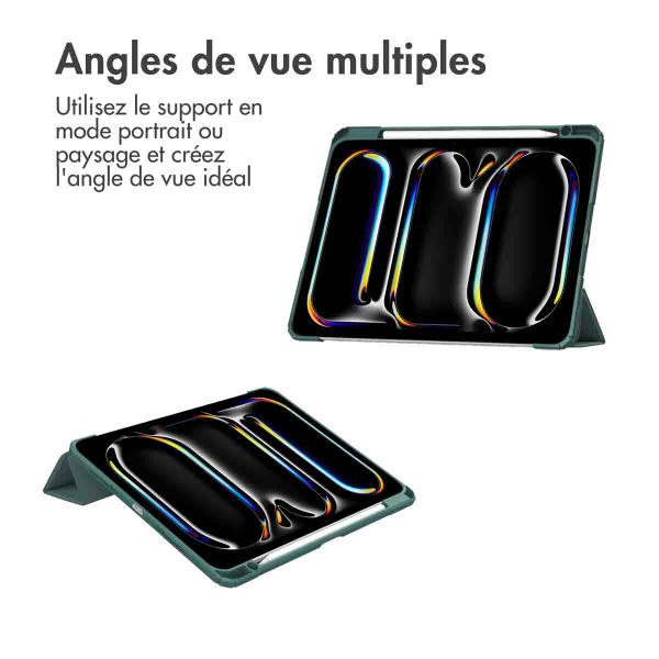 imoshion Coque tablette rigide Trifold Apple iPad Pro 13 (2024) M4 - Vert