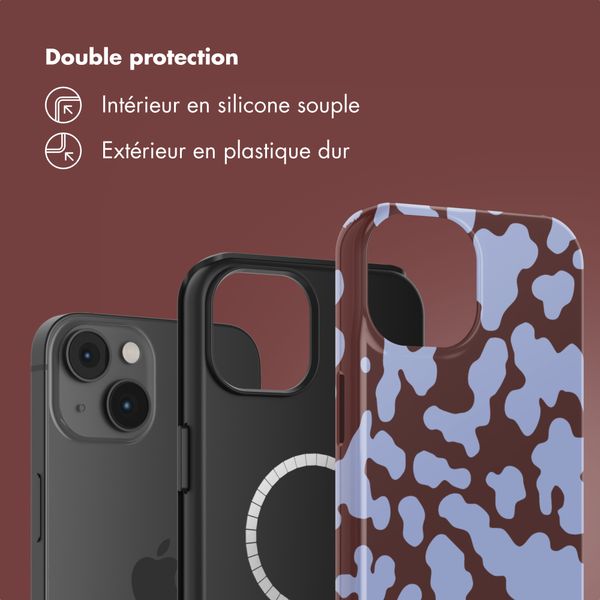Selencia Coque arrière Vivid avec MagSafe Apple iPhone 14 - Moo'd Lavender Glow