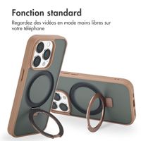 Accezz Coque Ring Stand avec MagSafe Apple iPhone 14 Pro - Marron