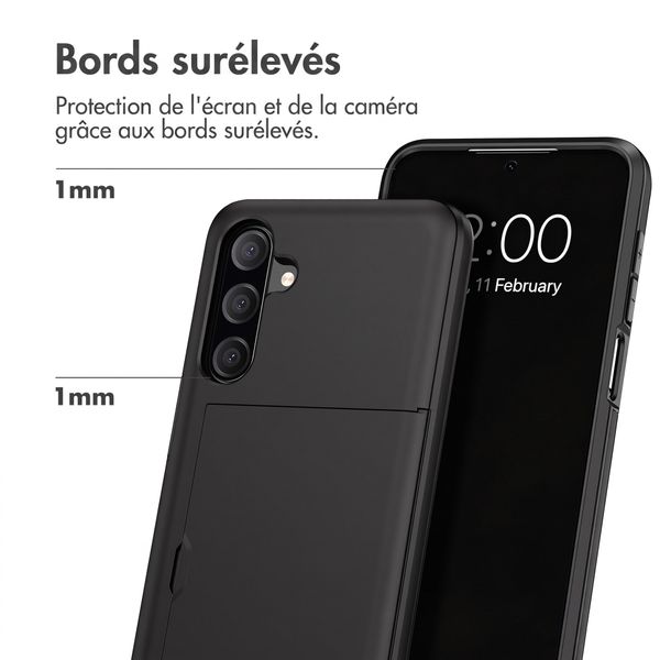 imoshion Coque arrière avec porte-cartes Samsung Galaxy A18 (4G) - Noir