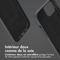 Accezz Étui de télephone portefeuille en cuir 2-en-1 avec MagSafe Apple iPhone 15 - Onyx Black