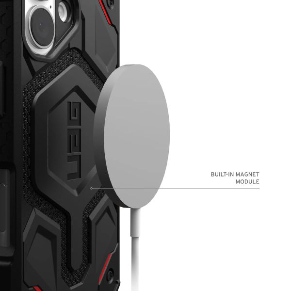 UAG Coque arrière Monarch Pro Apple iPhone 16 - Kevlar Black