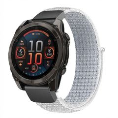 imoshion Bracelet QuickFit® en nylon  - Connexion Garmin 22 mm - Taille L/XL - Blanc