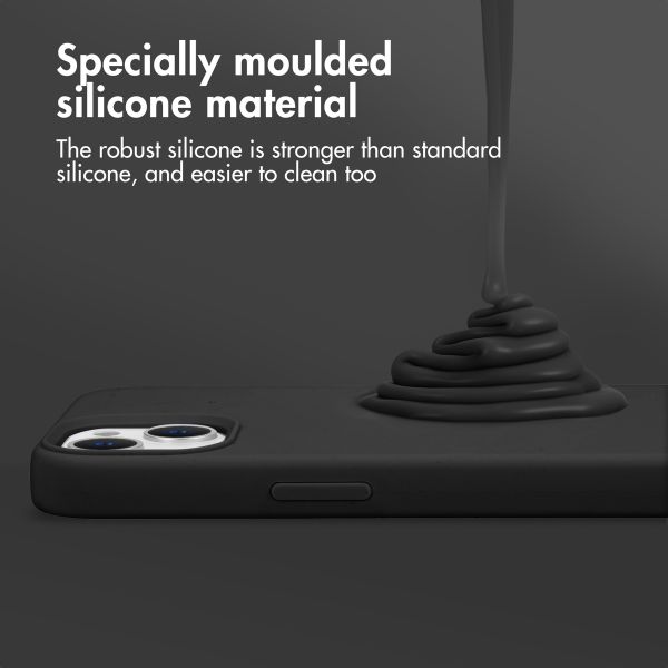 Accezz Coque Liquid Silicone Apple iPhone 13 Pro - Noir