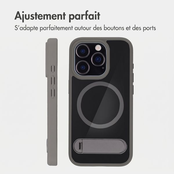 Accezz Coque arrière Hold avec MagSafe Apple iPhone 16 Pro - Grey