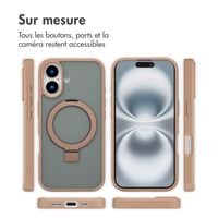 Accezz Coque Ring Stand avec MagSafe Apple iPhone 16 - Marron