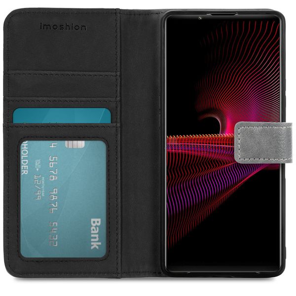 imoshion Étui de télephone portefeuille de luxe Sony Xperia 1 III - Gris