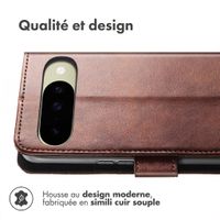 imoshion Étui de télephone portefeuille de luxe Google Pixel 10 / 10 Pro - Marron foncé