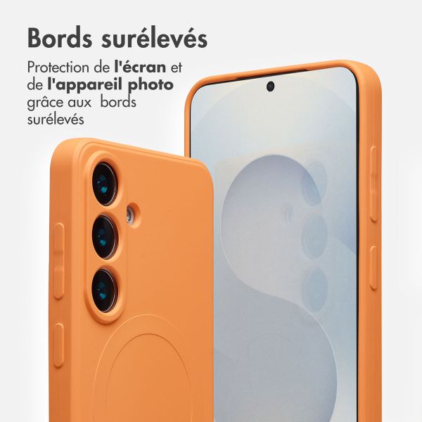 imoshion Coque Couleur avec MagSafe Samsung Galaxy S25 - Orange