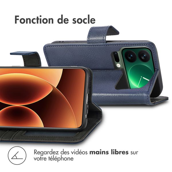 imoshion Étui de télephone portefeuille de luxe Xiaomi 17 Pro Max - Bleu foncé