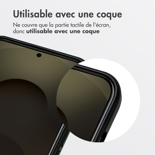 Accezz Protection d'écran en verre trempé avec filtre de confidentialité + Applicateur Samsung Galaxy S25 Ultra