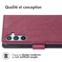 imoshion Étui de télephone portefeuille de luxe Samsung Galaxy A14 (5G/4G) - Bordeaux