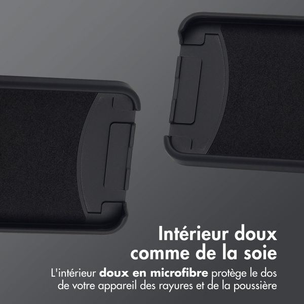 imoshion Coque arrière Color avec cordon amovible et MagSafe Samsung Galaxy S25 / S24 - Noir