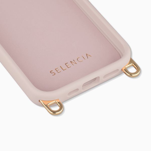 Selencia Coque arrière Rivièra avec MagSafe avec crochets amovibles Apple iPhone 17e / 16e - Sorbet Pink