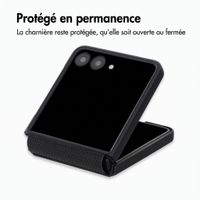 Accezz Coque arrière Grid Samsung Galaxy Z Flip 8 - Noir