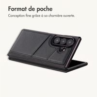 imoshion Étui arrière MagSafe en cuir synthétique avec porte-cartes Samsung Galaxy Z Fold 8 Ultra - Noir