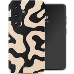 Selencia Coque arrière Vivid avec MagSafe Samsung Galaxy S26 - Art Wave Black