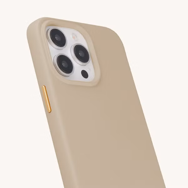 Selencia Coque arrière Rivièra avec MagSafe avec crochets amovibles Apple iPhone 13 Pro - Milky Latte