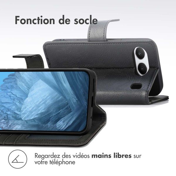 imoshion Étui de télephone portefeuille de luxe OnePlus Nord 4 - Noir