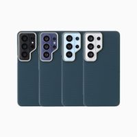 Accezz Coque arrière Mesh avec MagSafe Samsung Galaxy S26 Ultra - Bleu foncé