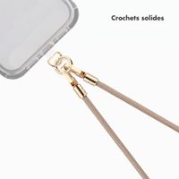 Selencia Cordon universel pour téléphone avec 2 crochets - réglable - Beige